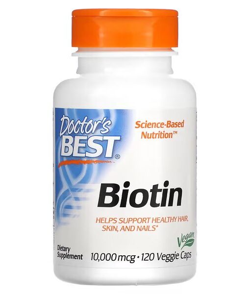 Doctor's Best, Biotin, 10,000 mcg, 120 Veggie Caps