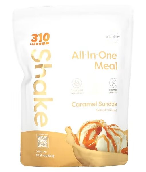 310 Nutrition, All-In-One Meal Shake, Caramel Sundae , 14.4 oz (407.4 g)