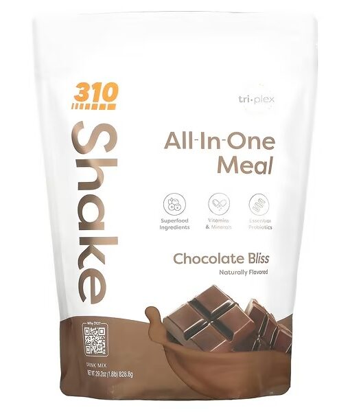 310 Nutrition, All-In-One Meal Shake, Chocolate Bliss, 29.2 oz (828.8 g)