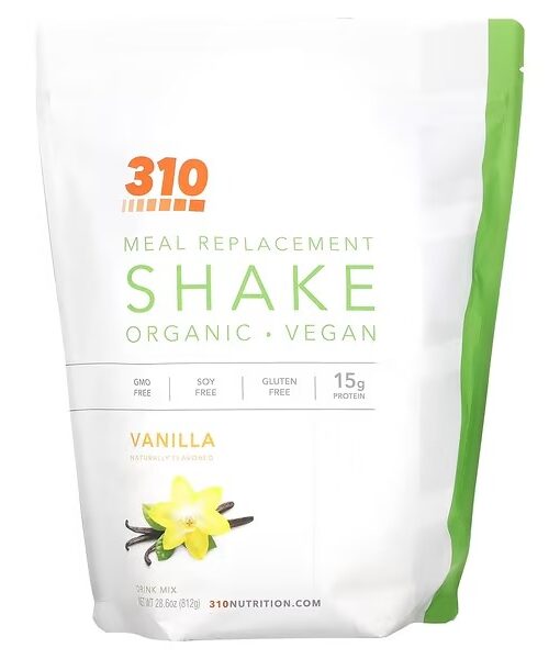 310 Nutrition, Meal Replacement Shake, Vanilla, 28.6 oz (812 g)