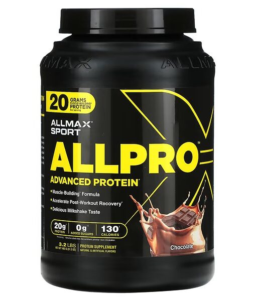 ALLMAX, Sport, ALLPRO Advanced Protein, Chocolate, 3.2 lb (1,453 g)