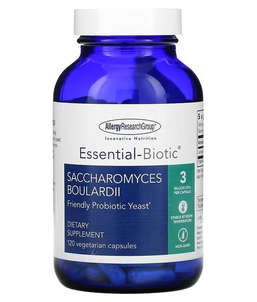 Allergy Research Group, Saccharomyces Boulardii, Friendly Probiotic Yeast, 120 Vegetarian Capsules