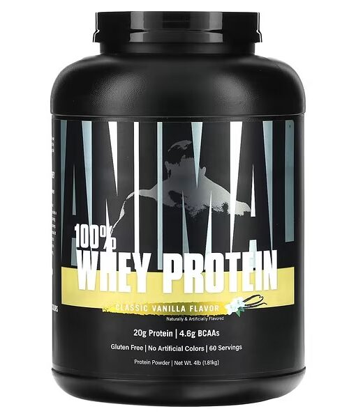 Animal, 100% Whey Protein Powder, Classic Vanilla, 4 lb (1.81 kg)