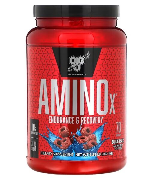 BSN, AminoX, Endurance & Recovery, Blue Raz, 2.24 lb (1.01 kg)