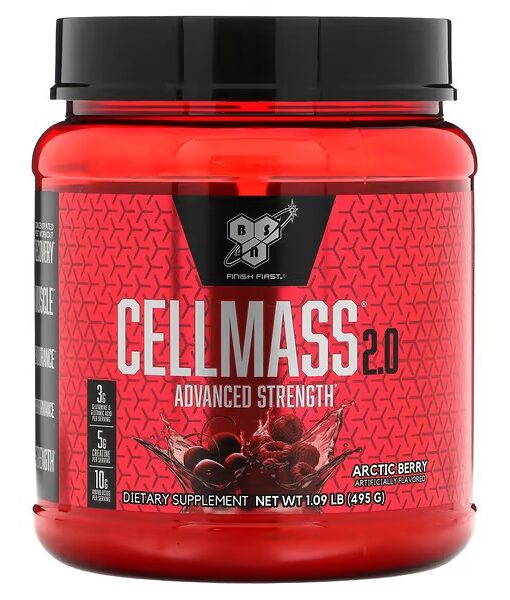 BSN, Cellmass 2.0, Advanced Strength, Arctic Berry, 1.09 lb (495 g)
