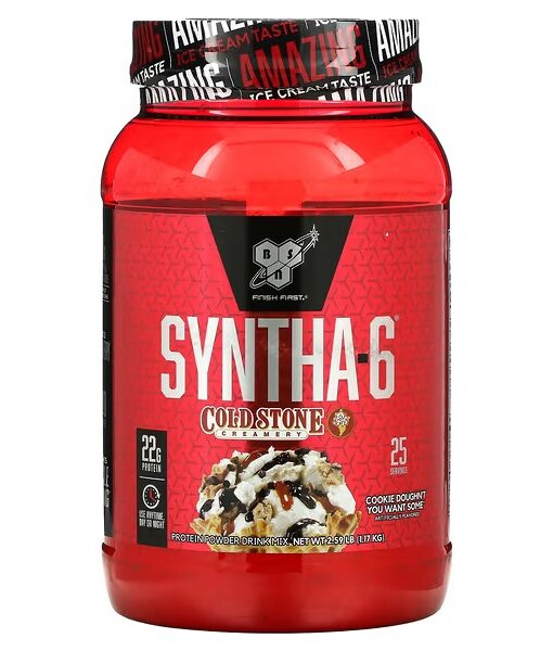 BSN, Syntha-6, Cold Stone Creamery, Cookie Doughn't You Want Some, 2.59 lb (1.17 kg)