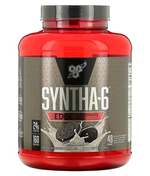 BSN, Syntha-6 Edge, Protein Powder Mix, Cookies & Cream, 4.23 lb (1.92 kg)