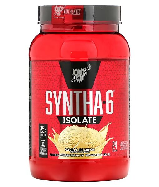 BSN, Syntha-6 Isolate, Protein Powder Drink Mix, Vanilla Ice Cream, 2.01 lbs (912 g)
