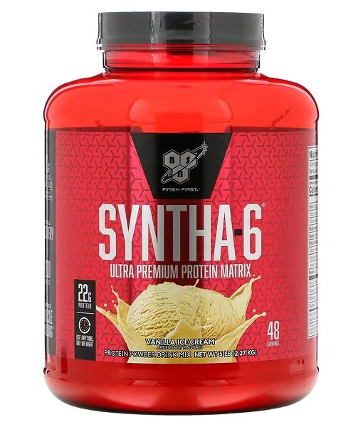 BSN, Syntha-6, Ultra Premium Protein Matrix, Vanilla Ice Cream, 5 lb (2.27 kg)