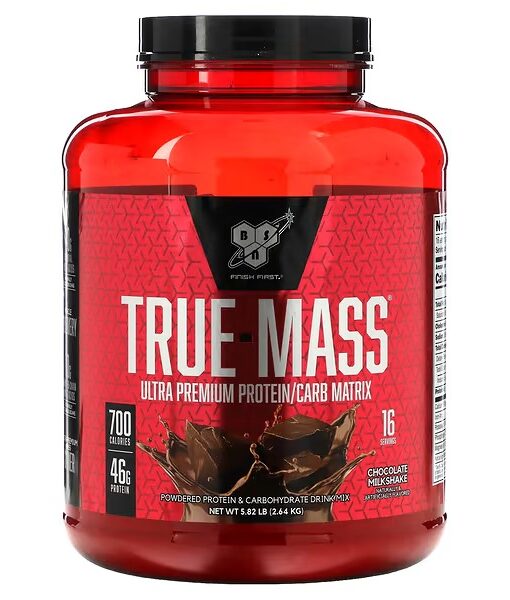BSN, True-Mass, Ultra Premium Protein/Carb Matrix, Chocolate Milkshake, 5.82 lbs (2.64 kg)