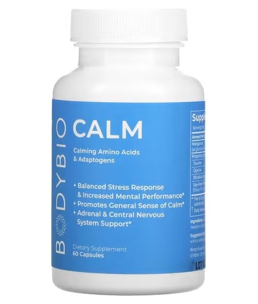 BodyBio, Calm, 60 Capsules