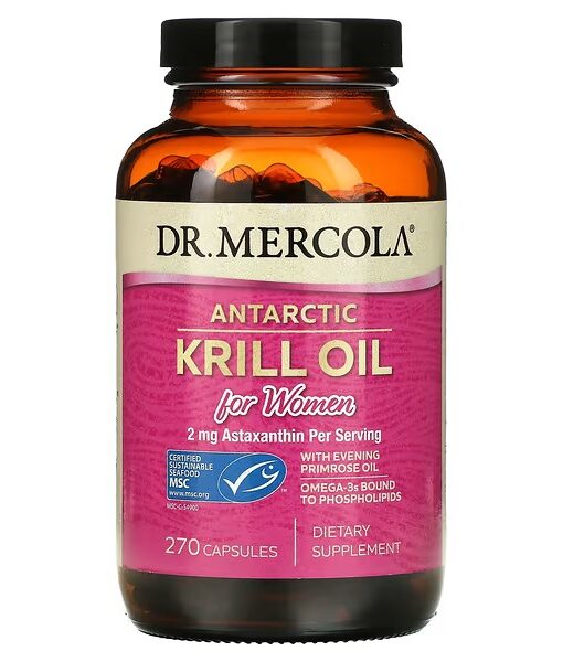 Dr. Mercola, Antarctic Krill Oil for Women, 270 Capsules