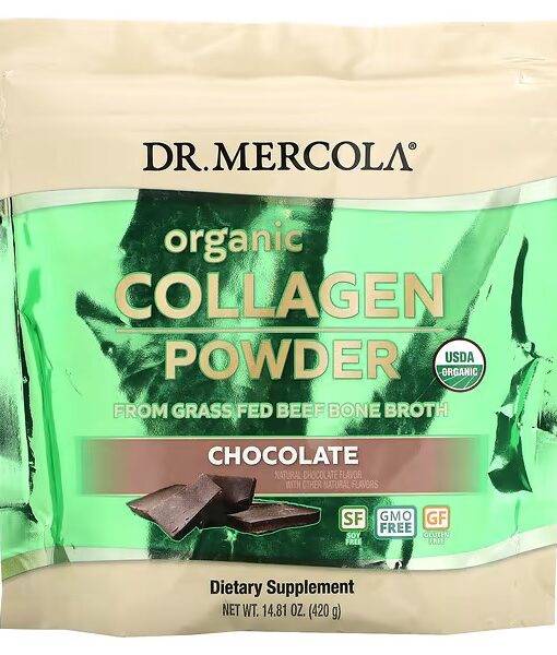 Dr. Mercola, Organic Collagen Powder, Chocolate, 14.81 oz (420 g)