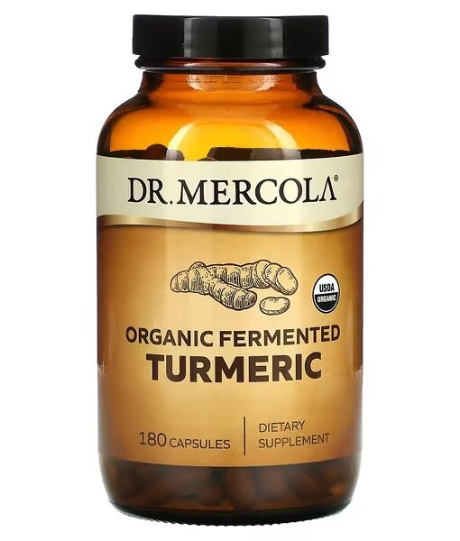 Dr. Mercola, Organic Fermented Turmeric, 180 Capsules