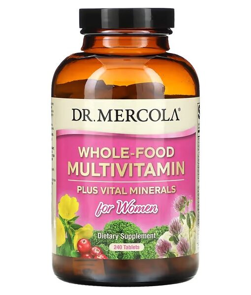Dr. Mercola, Whole-Food Multivitamin Plus Vital Minerals for Women, 240 Tablets