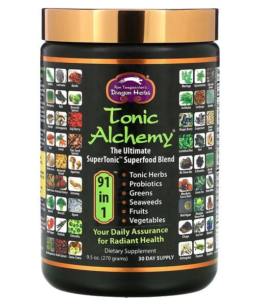Dragon Herbs (Ron Teeguarden), Tonic Alchemy, The Ultimate SuperTonic Superfood Blend, 9.5 oz (270 g)