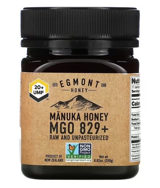 Egmont Honey, Manuka Honey, Raw And Unpasteurized, 829+ MGO, 8.82 oz (250 g)