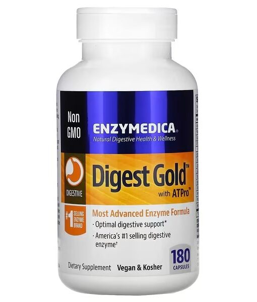 Enzymedica, Digest Gold with ATPro, 180 Capsules