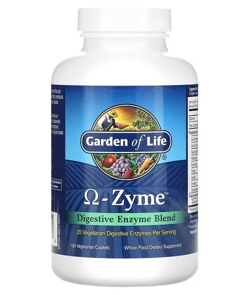 Garden of Life, O-Zyme, Digestive Enzyme Blend, 180 Vegetarian Caplets