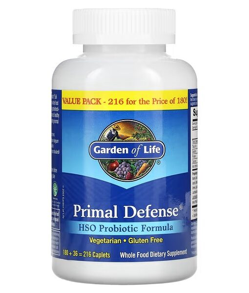 Garden of Life, Primal Defense, HSO Probiotic Formula, 216 Caplets