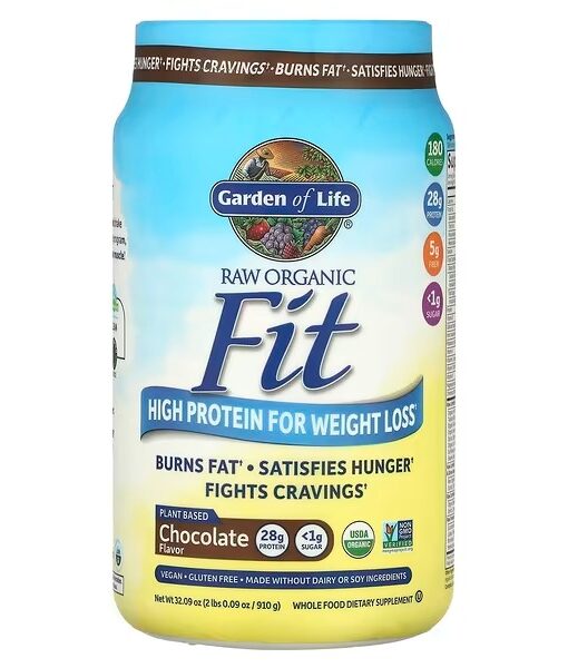 Garden of Life, RAW Organic Fit, High Protein for Weight Loss, Chocolate, 32.09 oz (910 g)