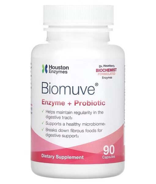 Houston Enzymes, Biomuve, Enzyme + Probiotic, 90 Capsules