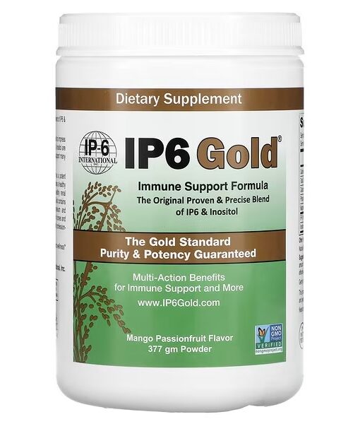 IP-6 International, IP6 Gold, Immune Support Formula Powder, Mango Passionfruit, 377 gm
