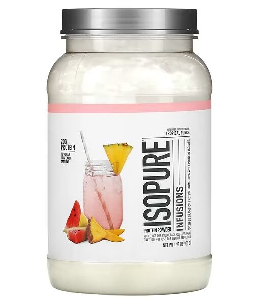 Isopure, Infusions Protein Powder, Tropical Punch, 1.98 lb (900 g)