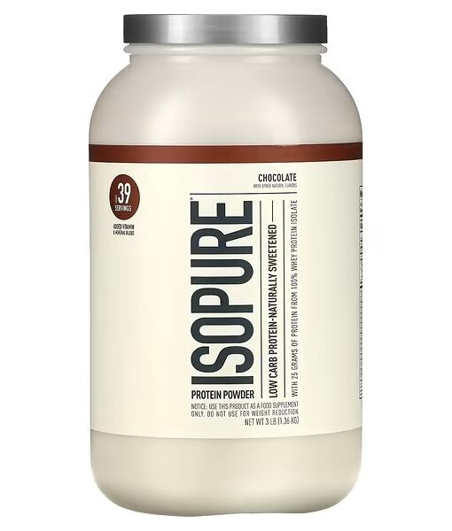 Isopure, Low Carb Protein Powder, Chocolate, 3 lb (1.36 kg)