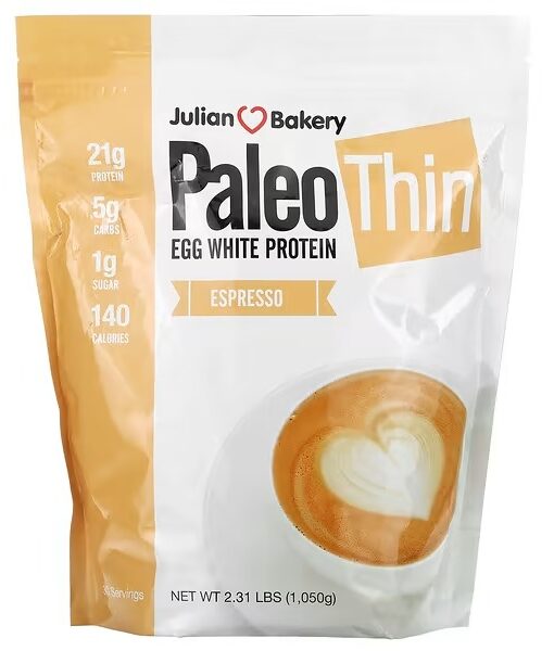 Julian Bakery, Paleo Thin, Egg White Protein, Espresso, 2.31 lbs (1,050 g)