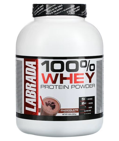Labrada Nutrition, 100% Whey Protein, Chocolate, 4.13 lb (1,875 g)