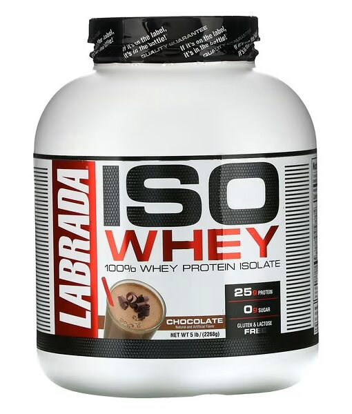 Labrada Nutrition, ISO Whey, 100% Whey Protein Isolate, Chocolate, 5 lb (2268 g)