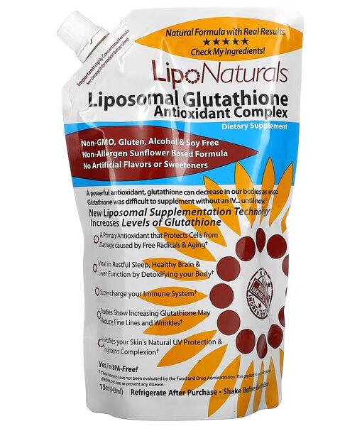 Lipo Naturals, Liposomal Glutathione Antioxidant Complex , 15 oz (443 ml)