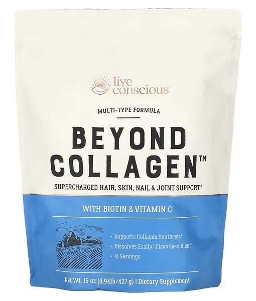 Live Conscious, Beyond Collagen, With Biotin & Vitamin C, 15 oz (427 g)