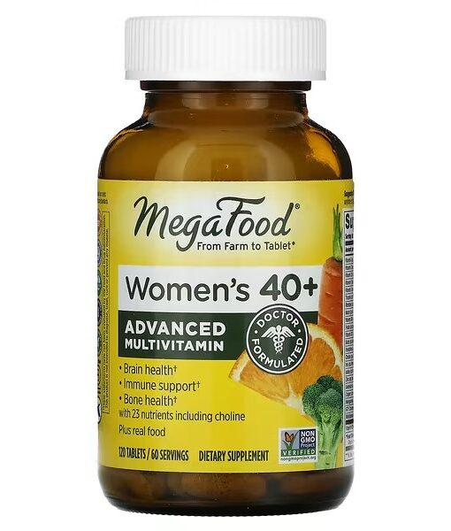 MegaFood, Women's 40+ Advanced Multivitamin, 120 Tablets