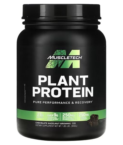 MuscleTech, Plant Protein, Chocolate Hazelnut Brownie, 1.85 lb (840 g)