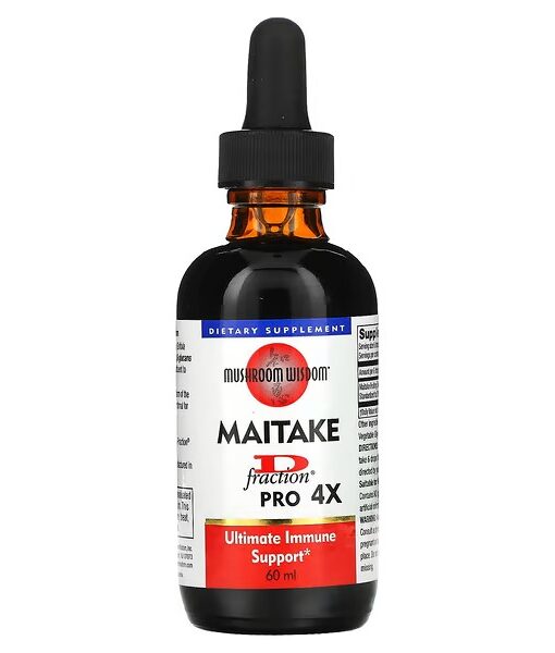 Mushroom Wisdom, Maitake D-Fraction, Pro 4X, 60 ml
