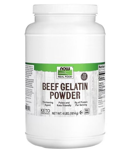 NOW Foods, Real Food, Beef Gelatin Powder, 4 lbs (1,814 g)