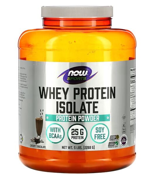 NOW Foods, Sports, Whey Protein Isolate, Creamy Chocolate, 5 lbs (2,268 g)