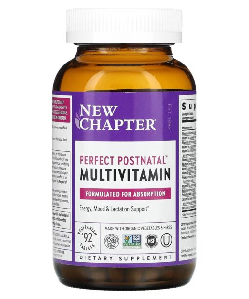 New Chapter, Perfect Postnatal Multivitamin, 192 Vegetarian Tablets