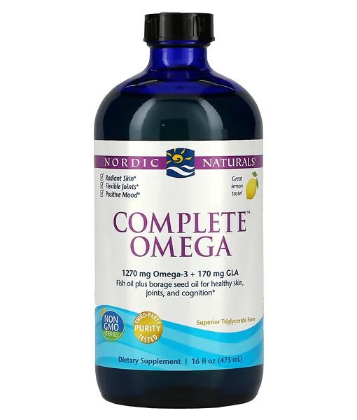 Nordic Naturals, Complete Omega, Lemon, 16 fl oz (473 ml)