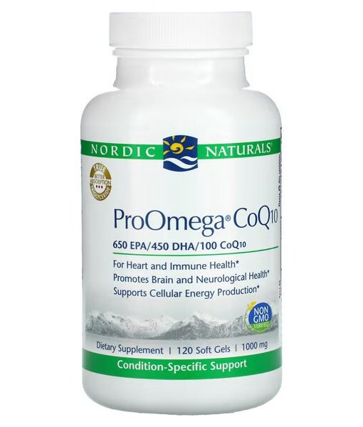 Nordic Naturals, ProOmega CoQ10, 1,000 mg, 120 Soft Gels
