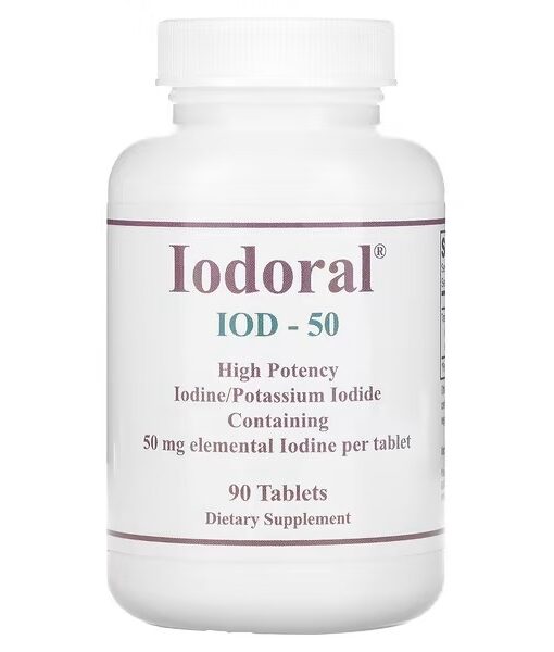 Optimox Corporation, Iodoral, 50 mg, 90 Tablets