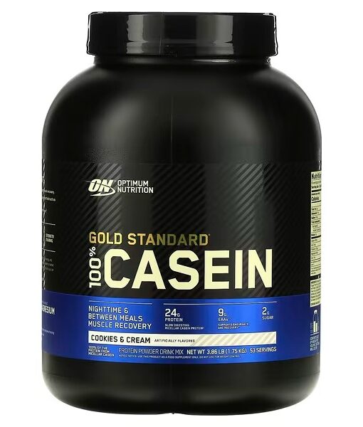 Optimum Nutrition, Gold Standard 100% Casein, Cookies & Cream, 3.86 lb (1.75 kg)