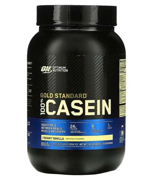 Optimum Nutrition, Gold Standard 100% Casein, Creamy Vanilla, 1.81 lb (825 g)