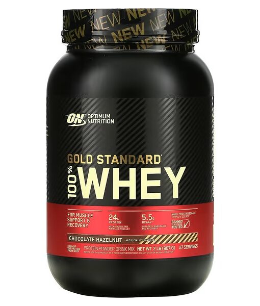 Optimum Nutrition, Gold Standard 100% Whey, Chocolate Hazelnut, 2 lb (907 g)