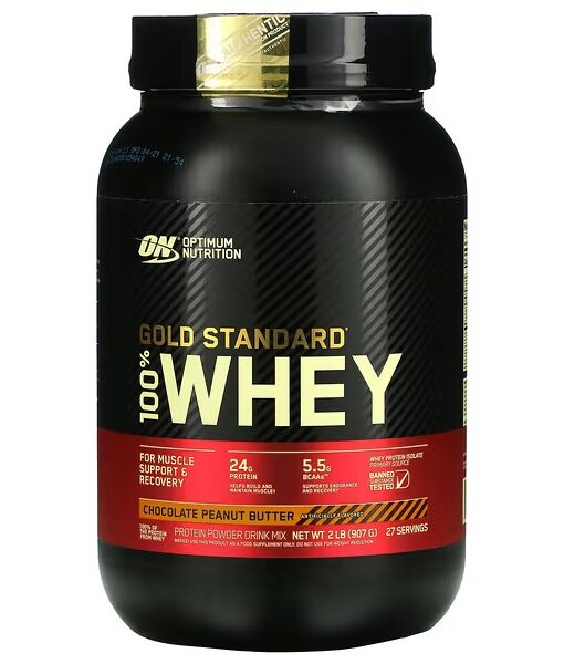 Optimum Nutrition, Gold Standard 100% Whey, Chocolate Peanut Butter, 2 lb (907 g)