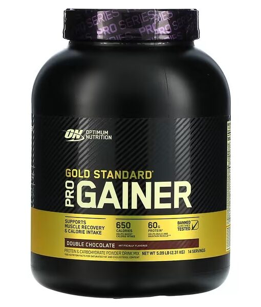 Optimum Nutrition, Gold Standard Pro Gainer, Double Chocolate, 5.09 lb (2.31 kg)