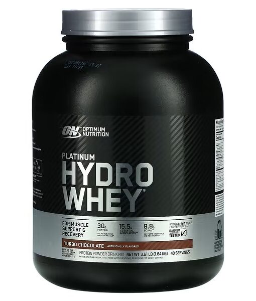 Optimum Nutrition, Platinum Hydro Whey, Turbo Chocolate, 3.61 lb (1.64 kg)