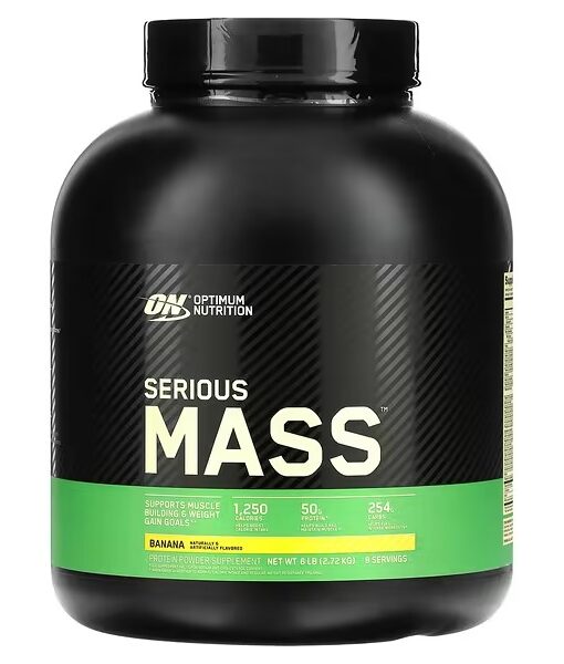 Optimum Nutrition, Serious Mass, Protein Powder Supplement, Banana, 6 lb (2.72 kg)
